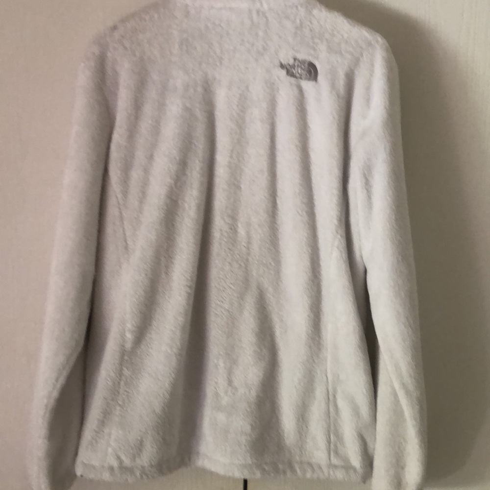 The north face Sherpa white zip up drawstring jacket - Picture 7 of 10